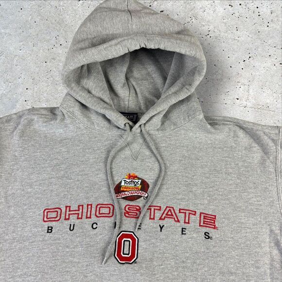 Vintage Ohio State Buckeyes 2003 National Champs Hoodie Men's XL Fiesta Bowl‎ - Picture 1 of 6